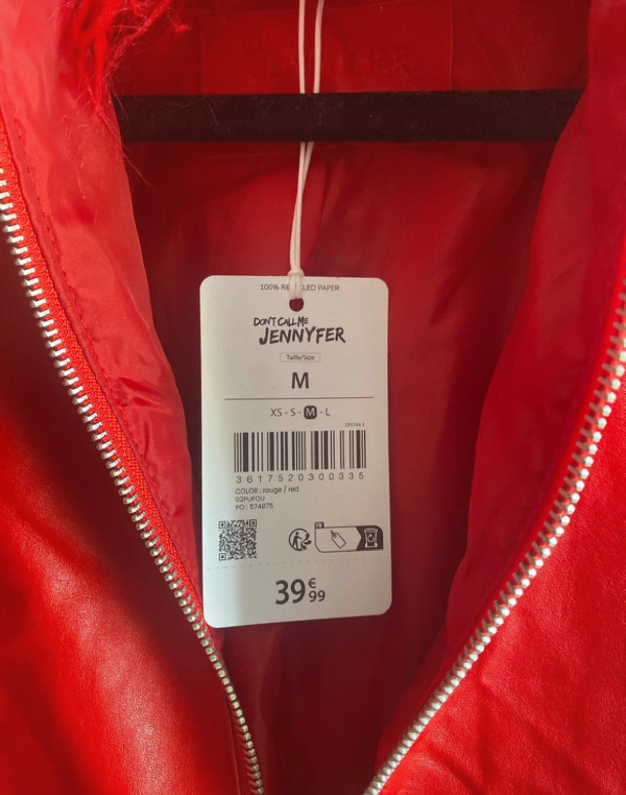 Veste avec col duveteux